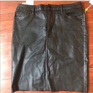 Faux Leather Skirt